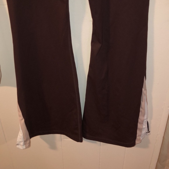 Wilo the Label Brown Colorblock NWOT Size Large Flare Leggings - Picture 7 of 10